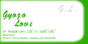 gyozo lovi business card